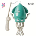 Green squid toys displayed with lantern handle – color options for squid sensory toy
