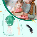 Mother and child opening a gift box with squid toy and accessories – perfect gift for toddlers