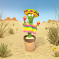 Sombrero Dancing Cactus with Maracas