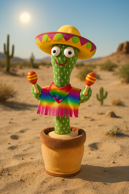 Sombrero Dancing Cactus with Maracas 2