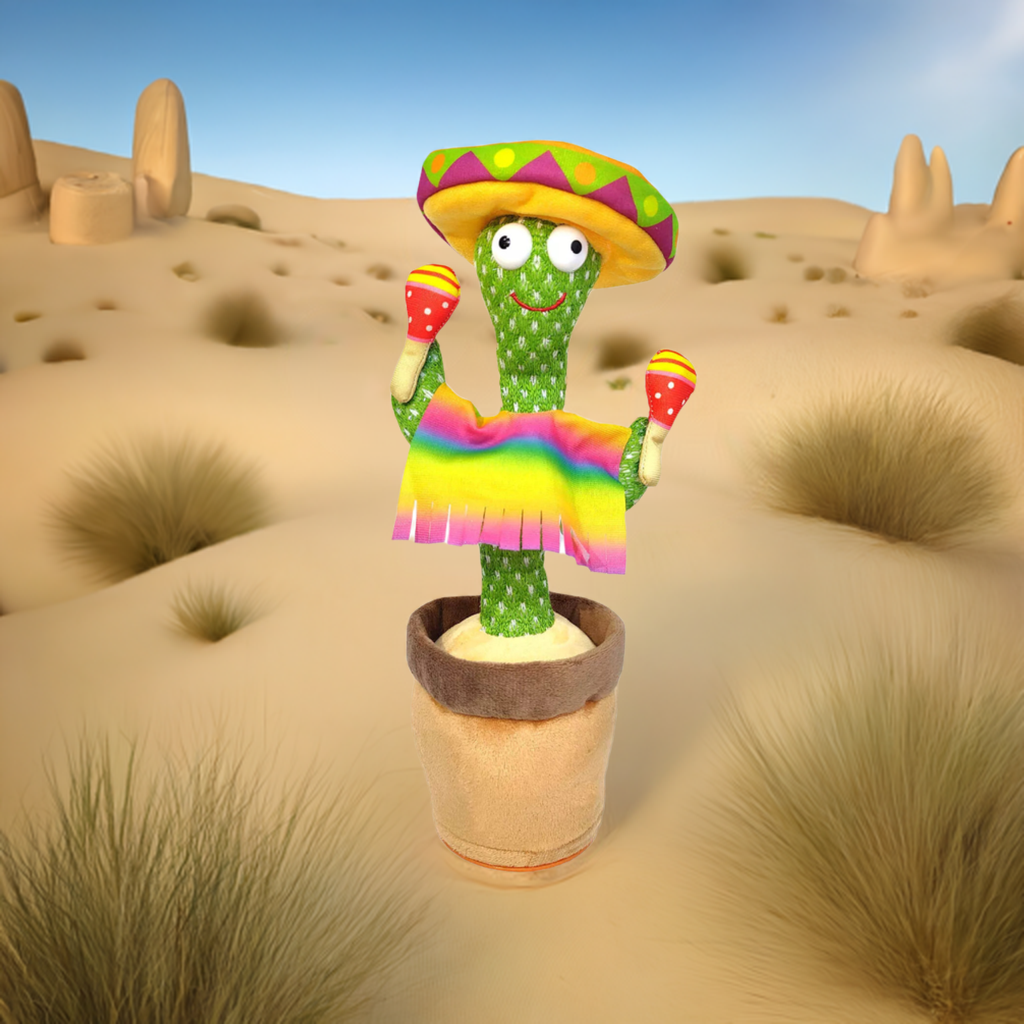 Sombrero Dancing Cactus with Maracas 3