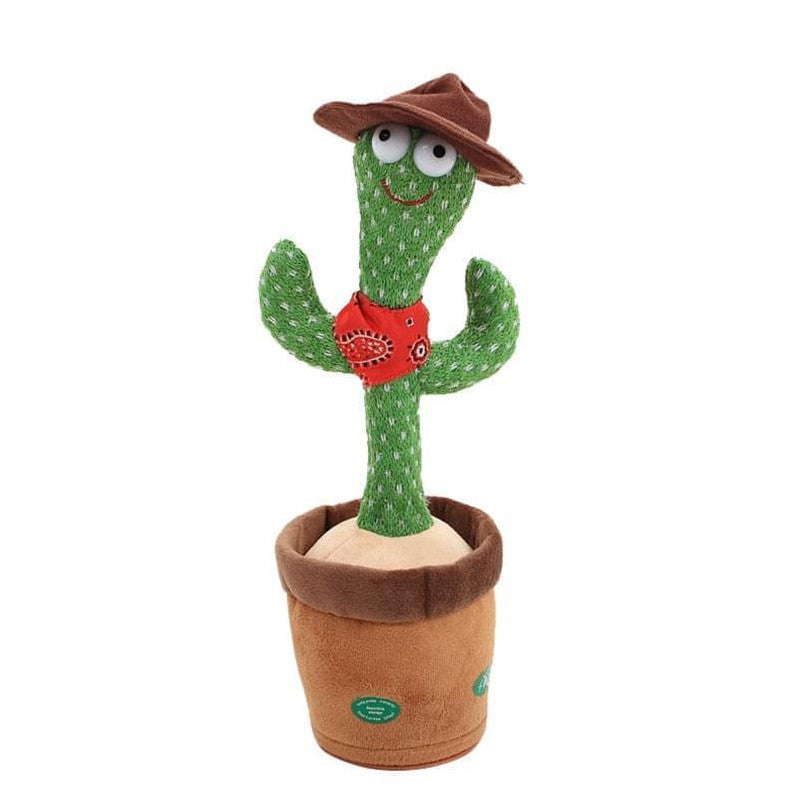 Cowboy Dancing Cactus Toy with Hat & Bandana 1