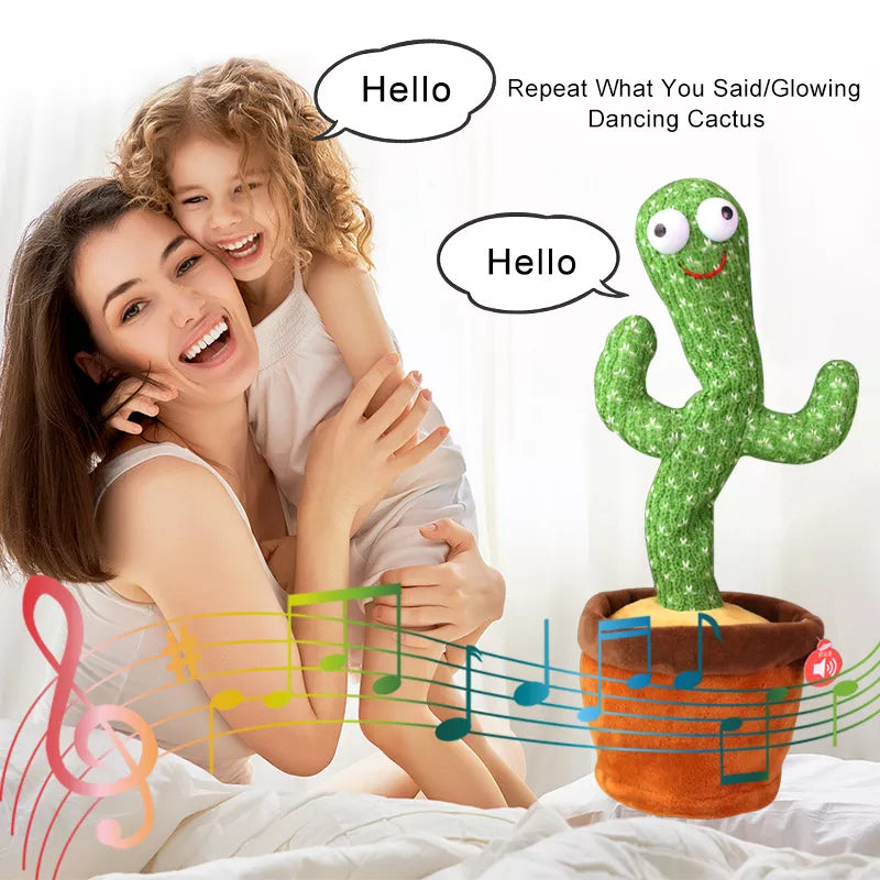 Dancing Cactus Toy – Repeats What You Say Sings Moves