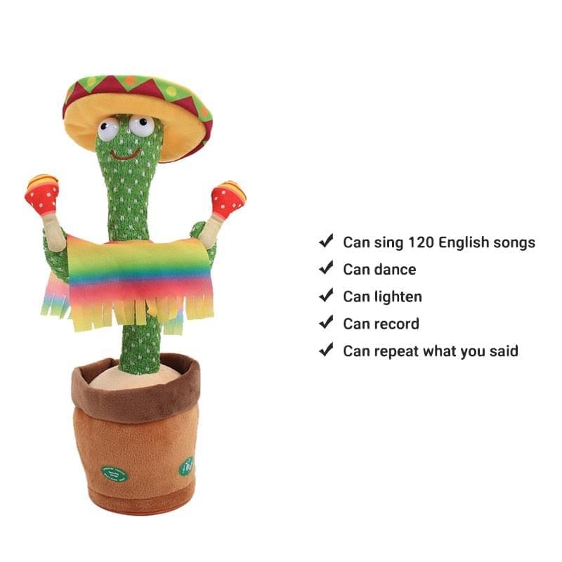 USB Charging Dancing Talking Cactus Toy - Mr Cactus Au